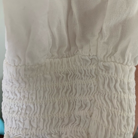 Long sleeve white shirt; brown sleeveless blazer - Picture 5 of 8